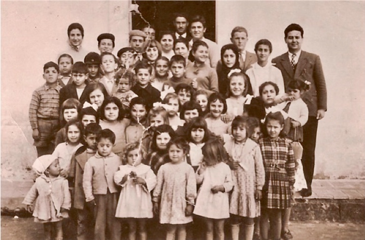 Our Sunday School group with brother Santoro, top right (circa 1950)